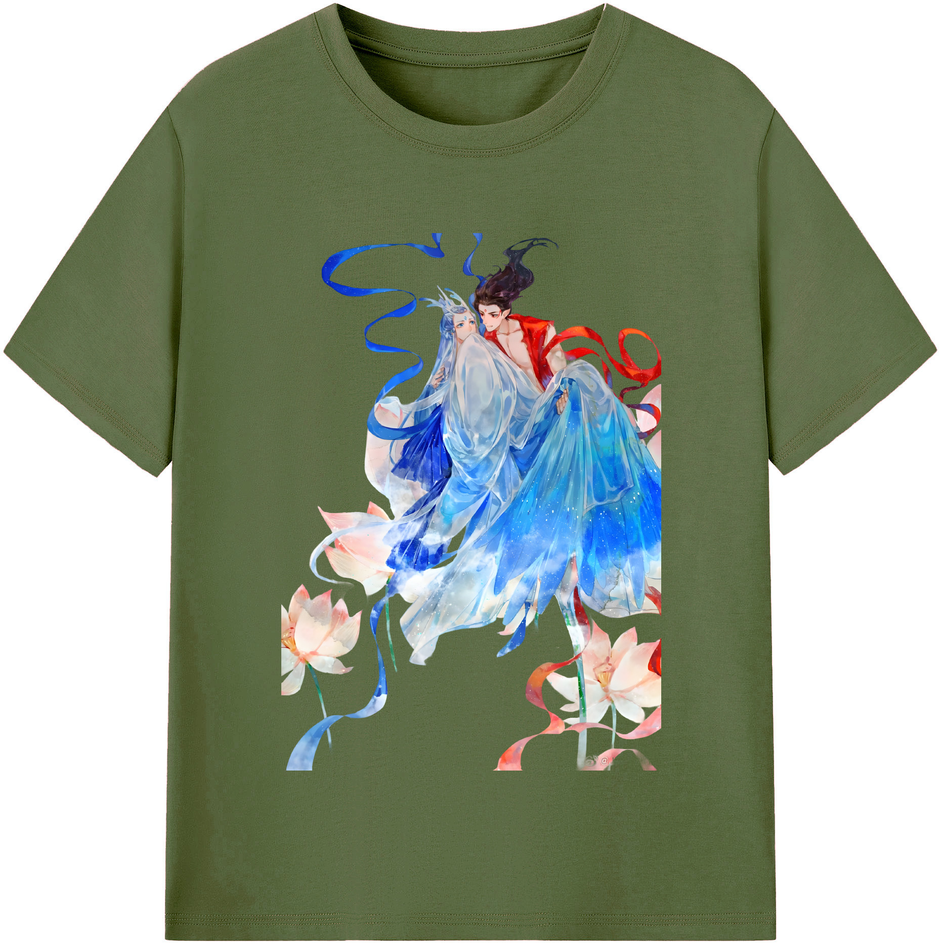 （画像用） Ne Zha 2 ナタ 魔童の大暴れ 綿100％半袖Tシャツ（フロントプリント）